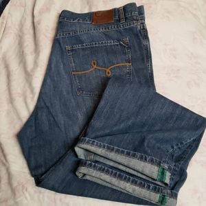 LRGEANS MENS SZ 40-34 classic fit dark blue jeans